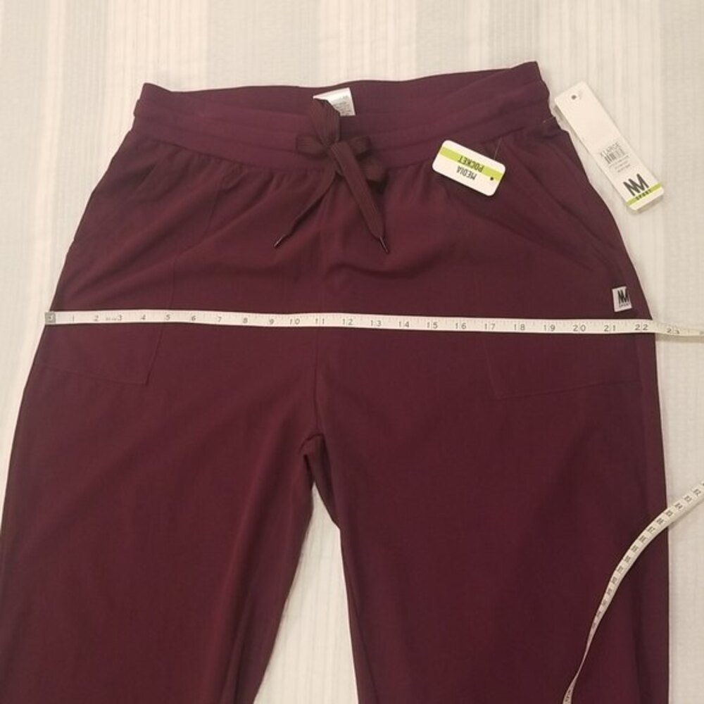 Nicole by Nicole Miller Sport Woven Contrast Trim Active Fitness Jogger XL - Picture 12 of 16